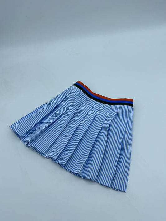 Jupe courte plissée - Bleu