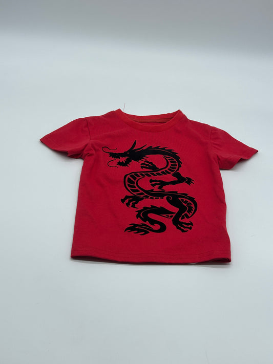 T-shirt imprimé "Dragon" - Rouge