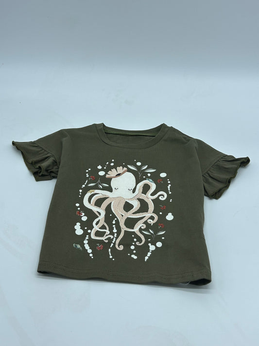 T-shirt imprimé "Pieuvre" - Kaki