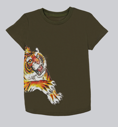 T-shirt imprimé "Tigre" - Kaki