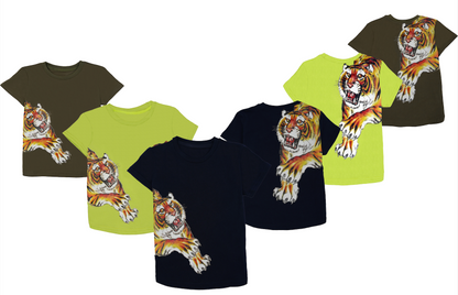 T-shirt imprimé "Tigre" - Kaki